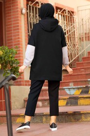 Black Hijab Tunic 4208S - 2