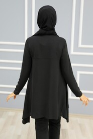 Black Hijab Tunic 4601S - 3