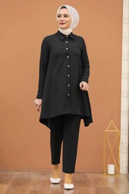 Black Hijab Tunic 460S - 1