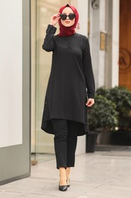 Black Hijab Tunic 464S - 1