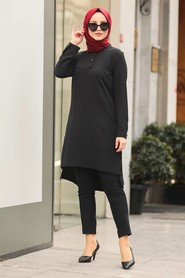 Black Hijab Tunic 464S - 2