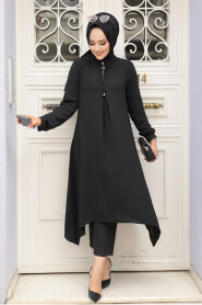 Black Hijab Tunic 479S - 3