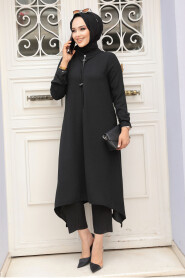 Black Hijab Tunic 479S - 1