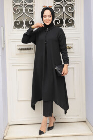 Black Hijab Tunic 479S - 4