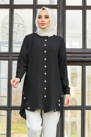 Black Hijab Tunic 4951S - 1