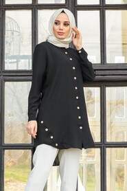 Black Hijab Tunic 4951S - 2