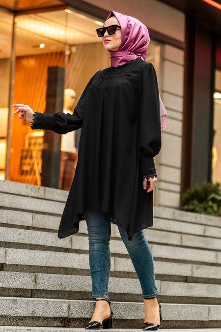 Black Hijab Tunic 5000S - Neva-style.com