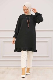 Black Hijab Tunic 528S - 1