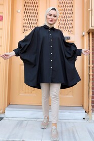 Black Hijab Tunic 537S - 1