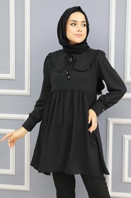 Black Hijab Tunic 556S - 1