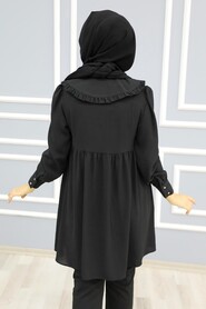 Black Hijab Tunic 556S - 2