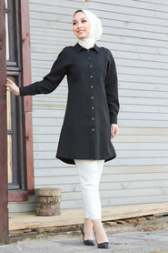 Black Hijab Tunic 56060S - 3