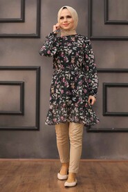 Black Hijab Tunic 5628S - 1