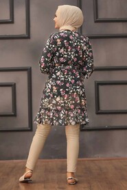 Black Hijab Tunic 5628S - 2