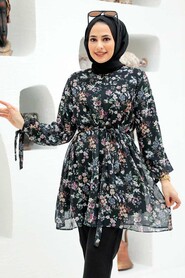 Black Hijab Tunic 56330S - 1
