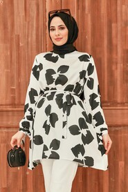 Black Hijab Tunic 5650S - 1