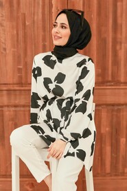 Black Hijab Tunic 5650S - 6