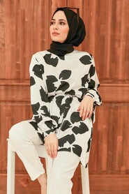 Black Hijab Tunic 5650S - 5