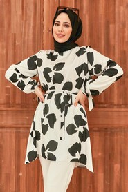 Black Hijab Tunic 5650S - 4