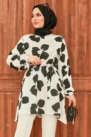 Black Hijab Tunic 5650S - 2