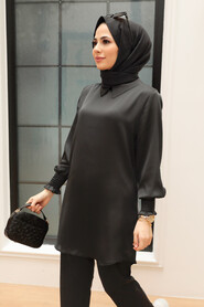 Black Hijab Tunic 56860S - 2