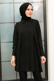 Black Hijab Tunic 5688S - 1
