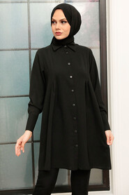 Black Hijab Tunic 5688S - 2