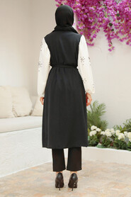 Black Hijab Tunic 5693S - 3