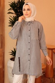 Black Hijab Tunic 5717S - 1