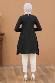Black Hijab Tunic 5724S - 2