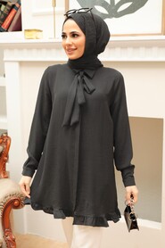 Black Hijab Tunic 61591S - 1