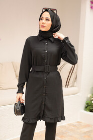 Black Hijab Tunic 62220S - 1
