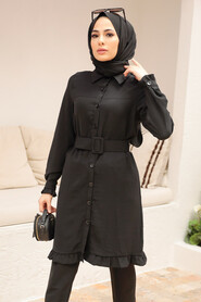 Black Hijab Tunic 62220S - 2