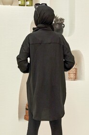 Black Hijab Tunic 6247S - 3