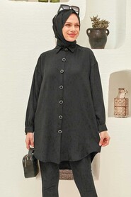 Black Hijab Tunic 6247S - 2