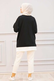 Black Hijab Tunic 6302S - 2