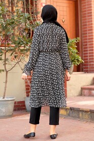 Black Hijab Tunic 7149S - 2