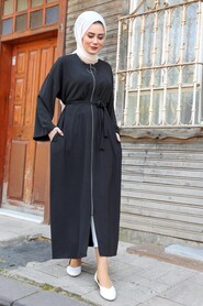 Black Hijab Turkish Abaya 544S - 2