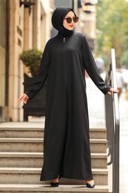 Black Hijab Turkish Abaya 5748S - 1