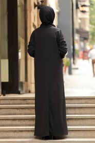 Black Hijab Turkish Abaya 5748S - 2