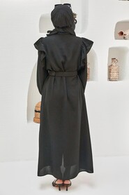 Black Hijab Turkish Abaya 61140S - 2