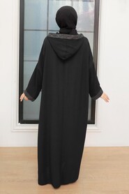 Black Hijab Turkish Abaya 7683S - 2