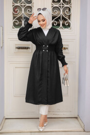 Black Modest Coat 11872S - 1