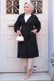 Black Modest Coat 62181S - 2