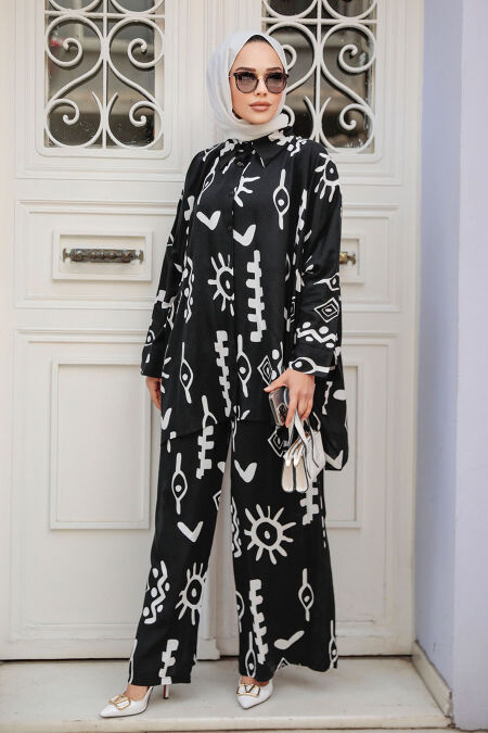 Black Modest Dual Suit 12294S - NEVA STYLE