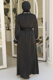 Black Modest Gown 25261S - 4
