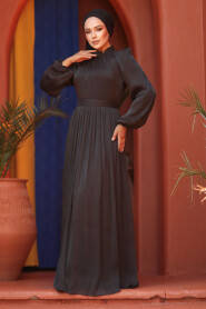 Black Modest Gown 45191S - 4