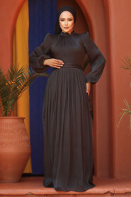 Black Modest Gown 45191S - 2