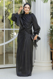 Black Modest Gown 47261S - 1