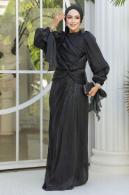 Black Modest Gown 47261S - 4